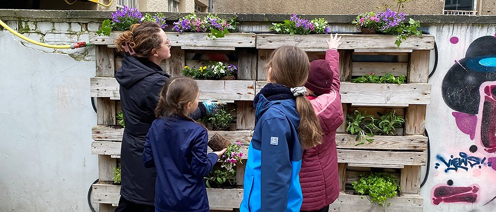 Eco Ambassadors and Earth Day: Herb & Flower Garden